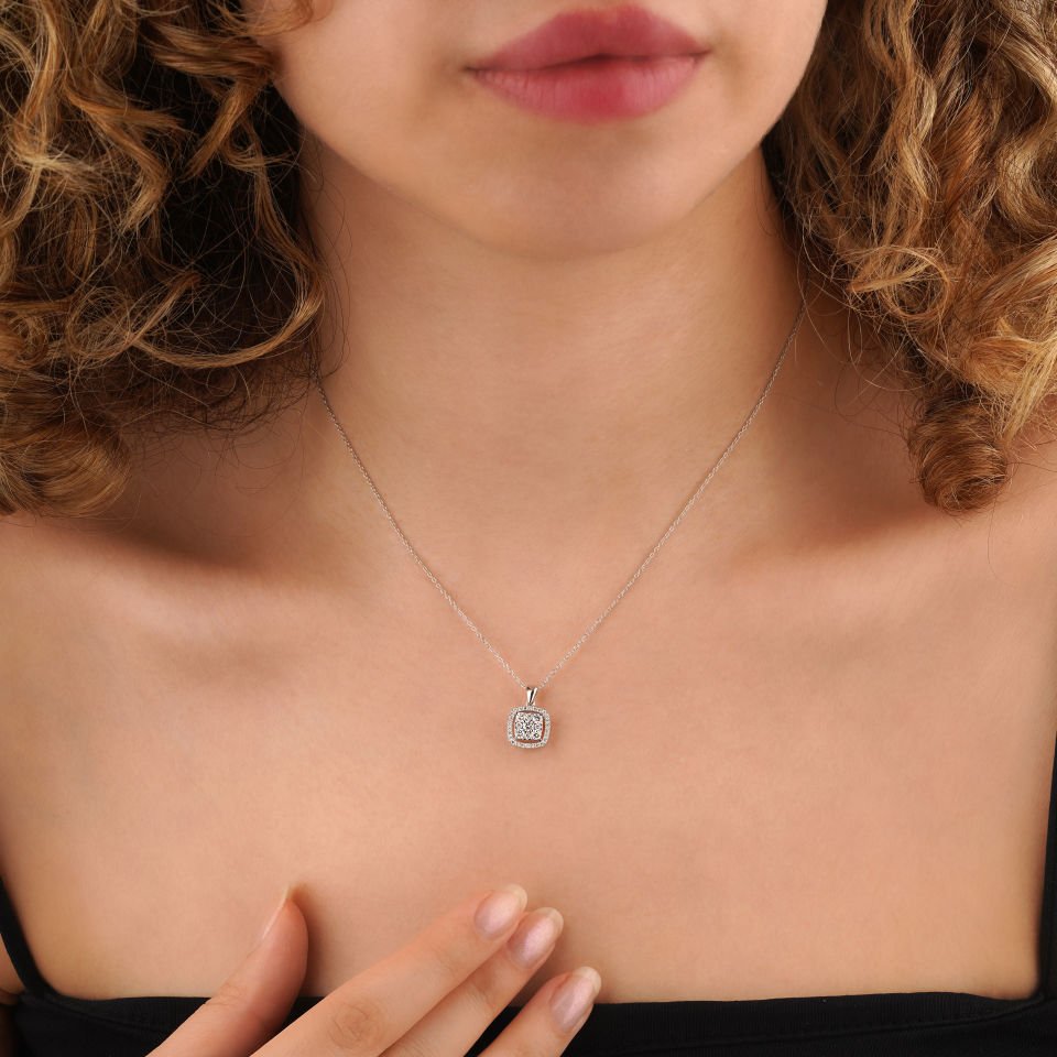 Cushion Coronet Model Pırlanta Set