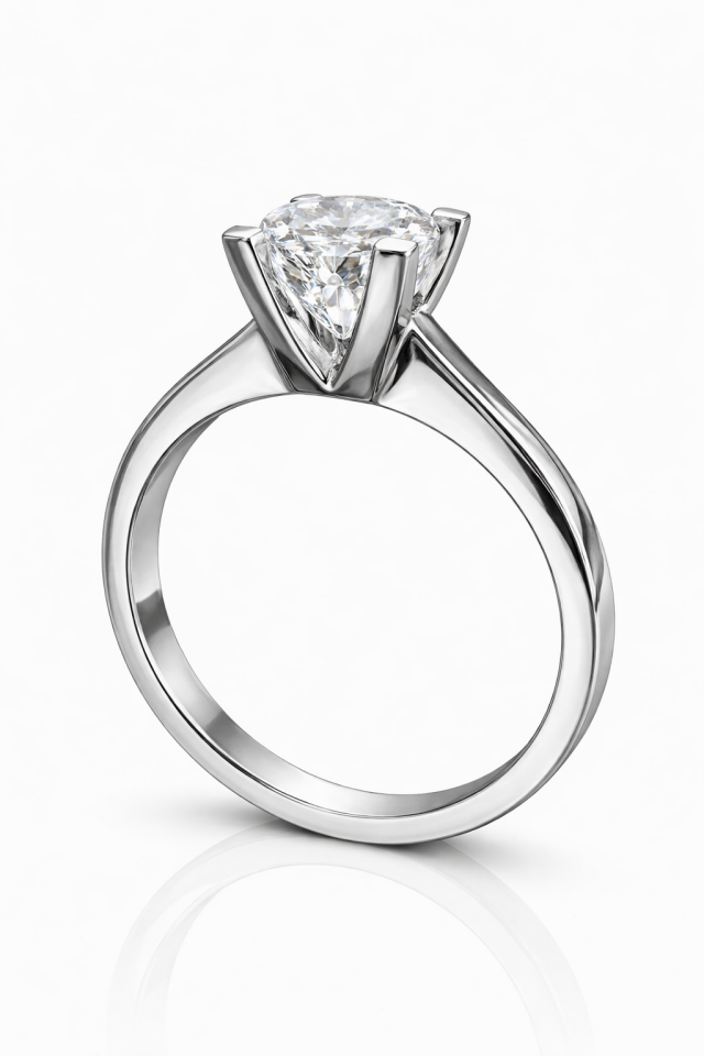 1.50 Karat HRD Antwerp Sertifikalı Pırlanta Tektaş Yüzük D SI