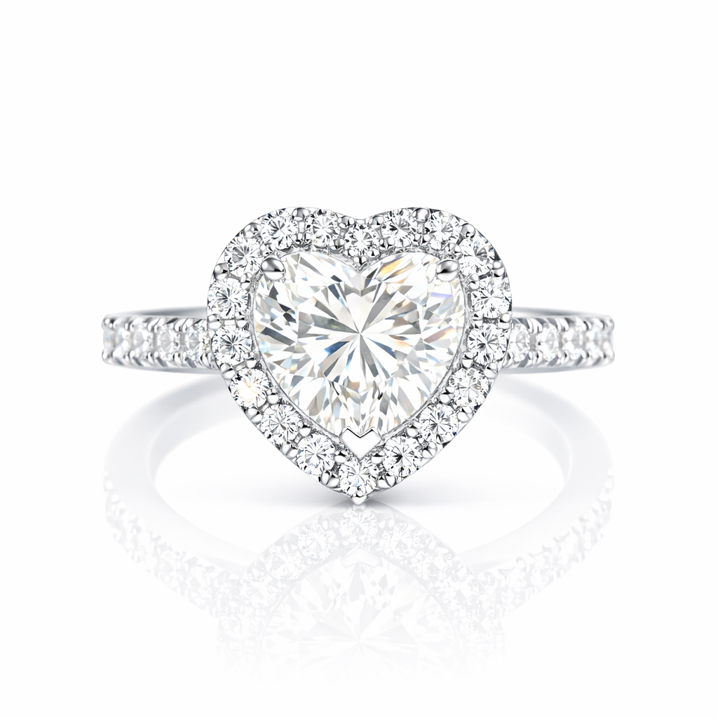 1.81 Karat Kalp Kesim GIA Sertifikalı Pırlanta Tektaş Yüzük G SI1