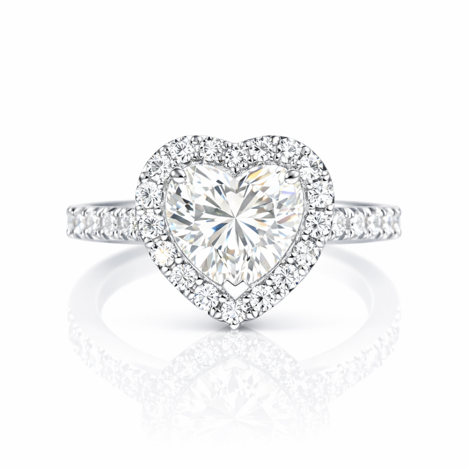 1.81 Karat Kalp Kesim GIA Sertifikalı Pırlanta Tektaş Yüzük G SI1