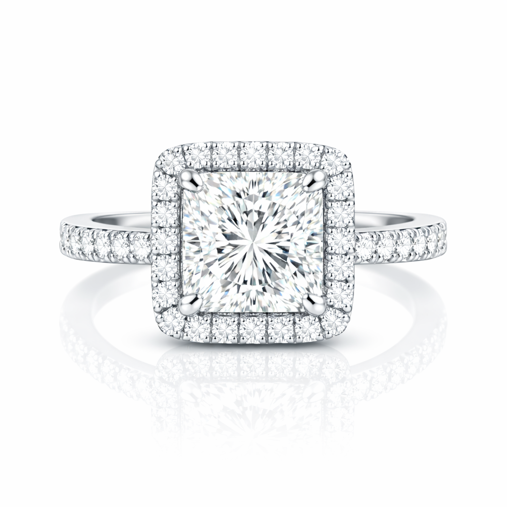 1.30 Karat Radiant Kesim GIA Sertifikalı Pırlanta Tektaş Yüzük F SI1