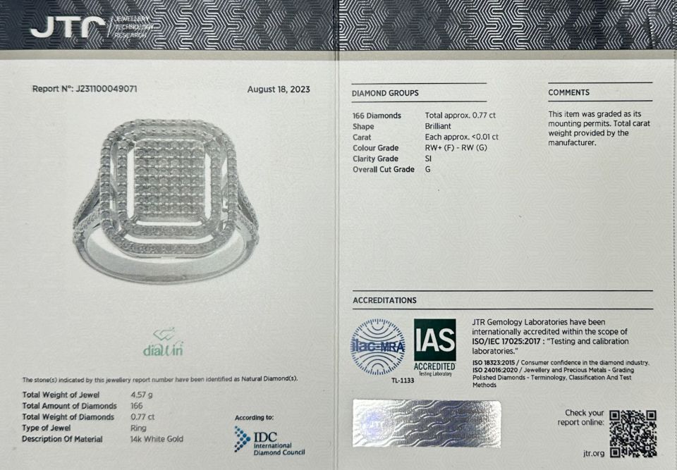 0.77 ct Mega Coronet Yüzük 14 Ayar Altın