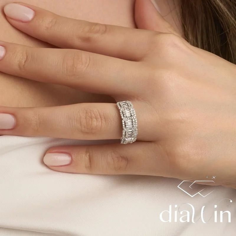 0.60 ct Beştaş Baget Yüzük 14 Ayar Altın