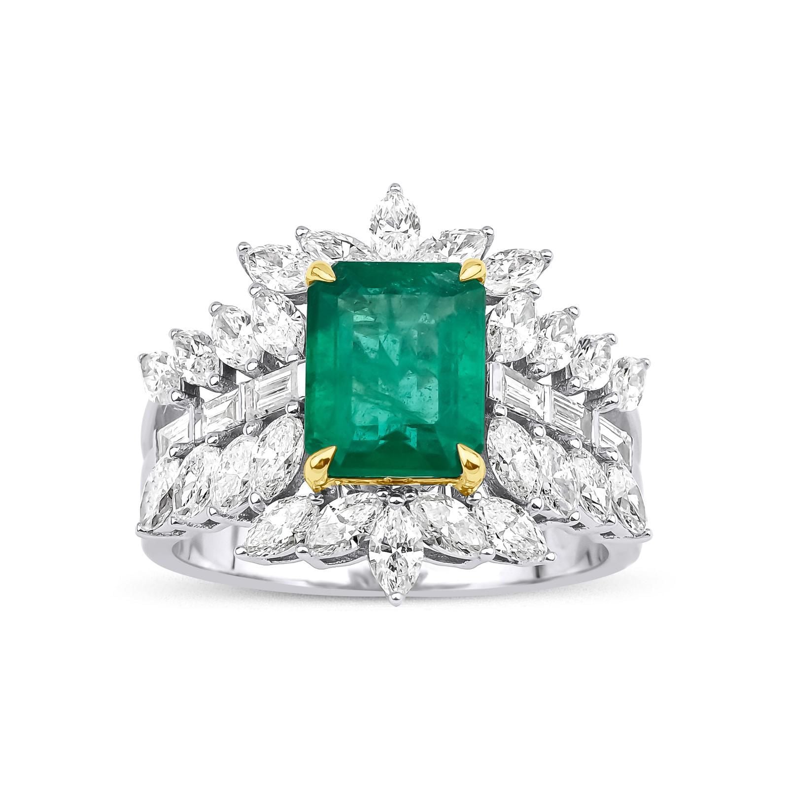 Dragon Emerald Markiz Yüzük 18 Ayar Altın